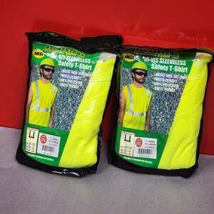 Forester Hi-Vis Sleeveless Safety T-Shirt Size 2XL Lime Yellow New X2